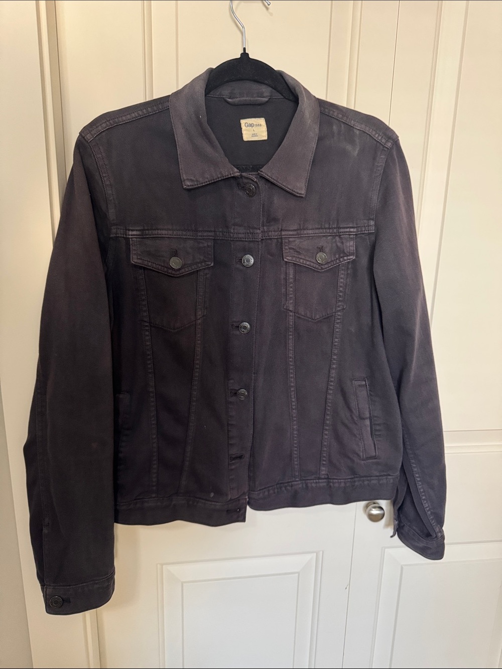 GAP Women's Charcoal Gray Denim Jacket